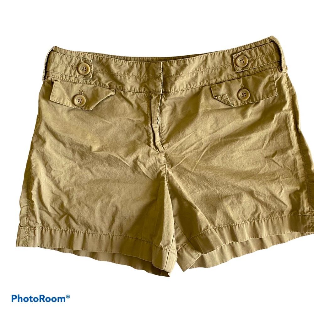 ANN TAYLOR LOFT Womens Khaki Casual Shorts, Size 10 - Picture 1 of 5